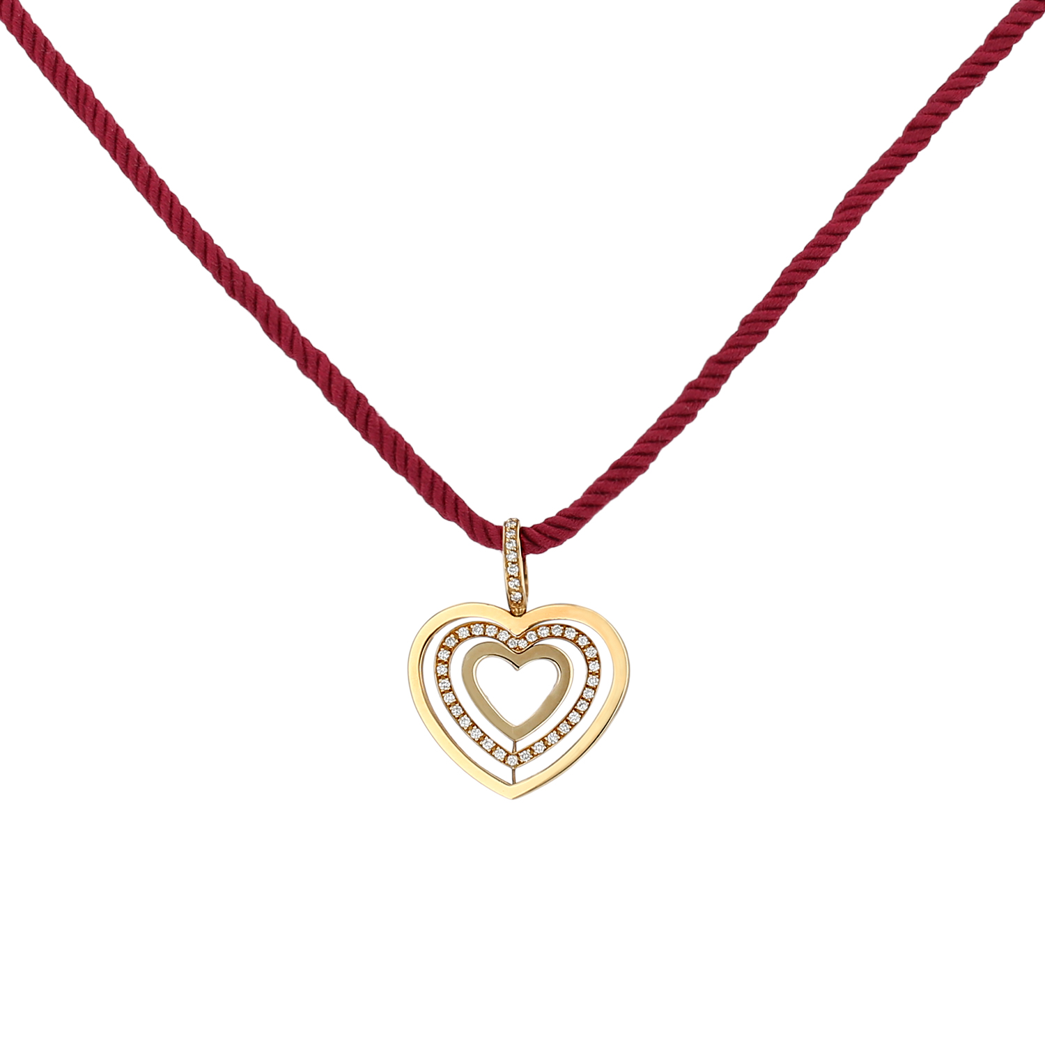 Poiray  pendant in yellow gold and diamonds - Detail D4