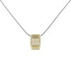 Poiray Godron pendant in yellow gold and diamonds - 00pp thumbnail