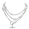 Collana lunga Hermès Farandole modello grande in argento - 00pp thumbnail