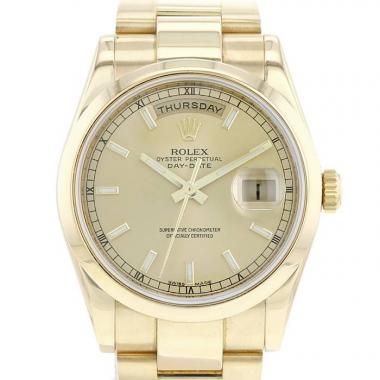 Rolex Day-Date  in yellow gold Ref: Rolex - 118208  Circa 2010