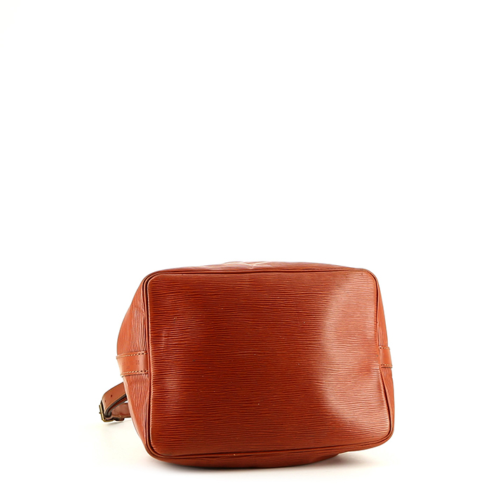 Shopping bag Louis Vuitton  Noé modello piccolo  in pelle Epi color cognac - Detail D4