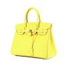 Hermès  Birkin 30 cm handbag  in yellow Mimosa alligator - 00pp thumbnail