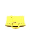 Hermès  Birkin 30 cm handbag  in yellow Mimosa alligator - 360 Front thumbnail