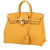 Бирюзовая кожаная сумка под steel hermes Hermès  Birkin 25 cm en cuir togo jaune - 00pp thumbnail