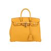 Бирюзовая кожаная сумка под steel hermes Hermès  Birkin 25 cm en cuir togo jaune - 360 thumbnail