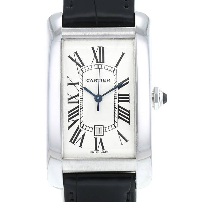 Cartier Tank Américaine  large model  in white gold Ref: 2521  Circa 2000 - 00pp