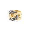Half-articulated Pomellato Tango ring in gold and diamonds - 00pp thumbnail