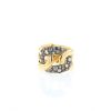 Half-articulated Pomellato Tango ring in gold and diamonds - 360 thumbnail