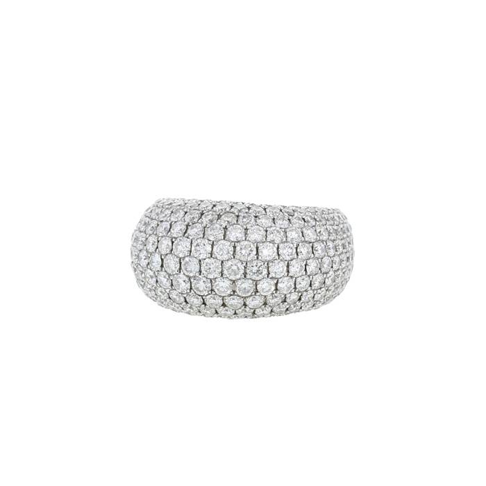 Vintage  boule ring in white gold and diamond - 00pp