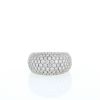 Vintage  boule ring in white gold and diamond - 360 thumbnail