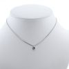 Collar Chopard Happy Diamonds mini de oro blanco y diamantes - 360 thumbnail