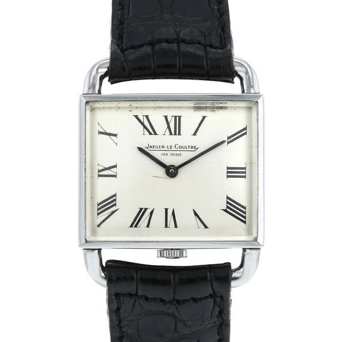 Reloj Jaeger-LeCoultre Etrier Hermes de acero Circa 1970 - 00pp