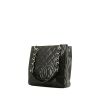 Chanel  Petit Shopping shopping bag  in black quilted grained leather - 00pp thumbnail