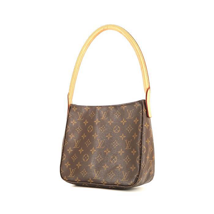 Louis Vuitton - Authenticated Looping Handbag - Cloth Brown Plain for Women, Good Condition