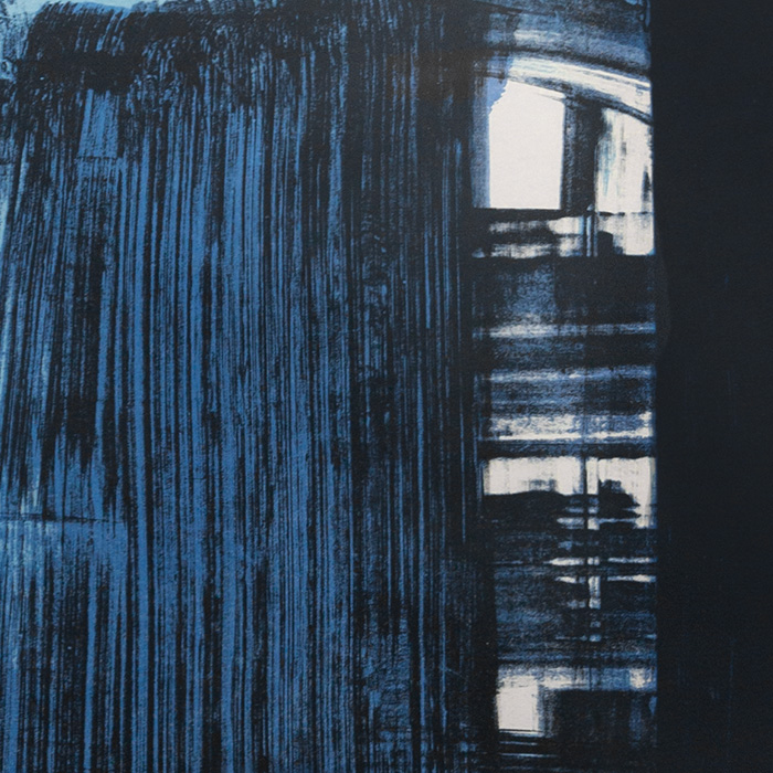 Pierre Soulages, "Lithographie n°33", lithograph in colors on paper, artist proof, signed, dedicated and framed, of 1974 - Detail D1
