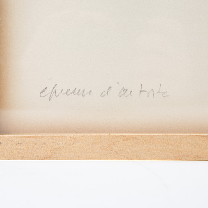 Pierre Soulages, "Lithographie n°33", lithographie en couleurs sur papier, épreuve d'artiste, signée, dédicacée et encadrée, de 1974 - Detail D2