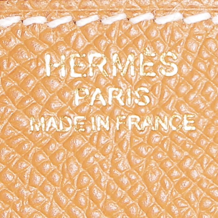 Hermès  Birkin 25 cm handbag  in gold epsom leather - Detail D3