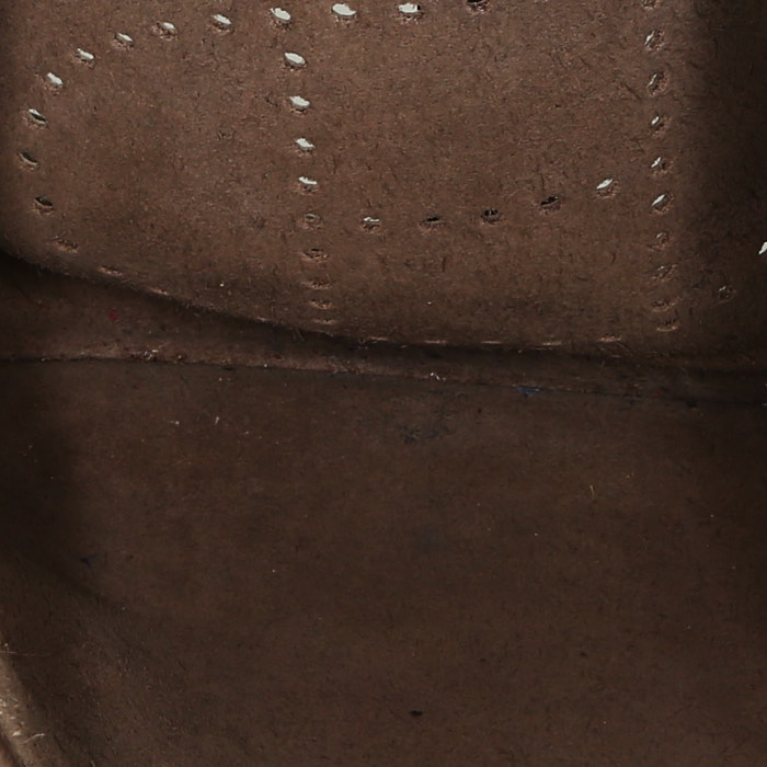 Bolso bandolera Hermès  Evelyne en cuero togo marrón etoupe - Detail D2