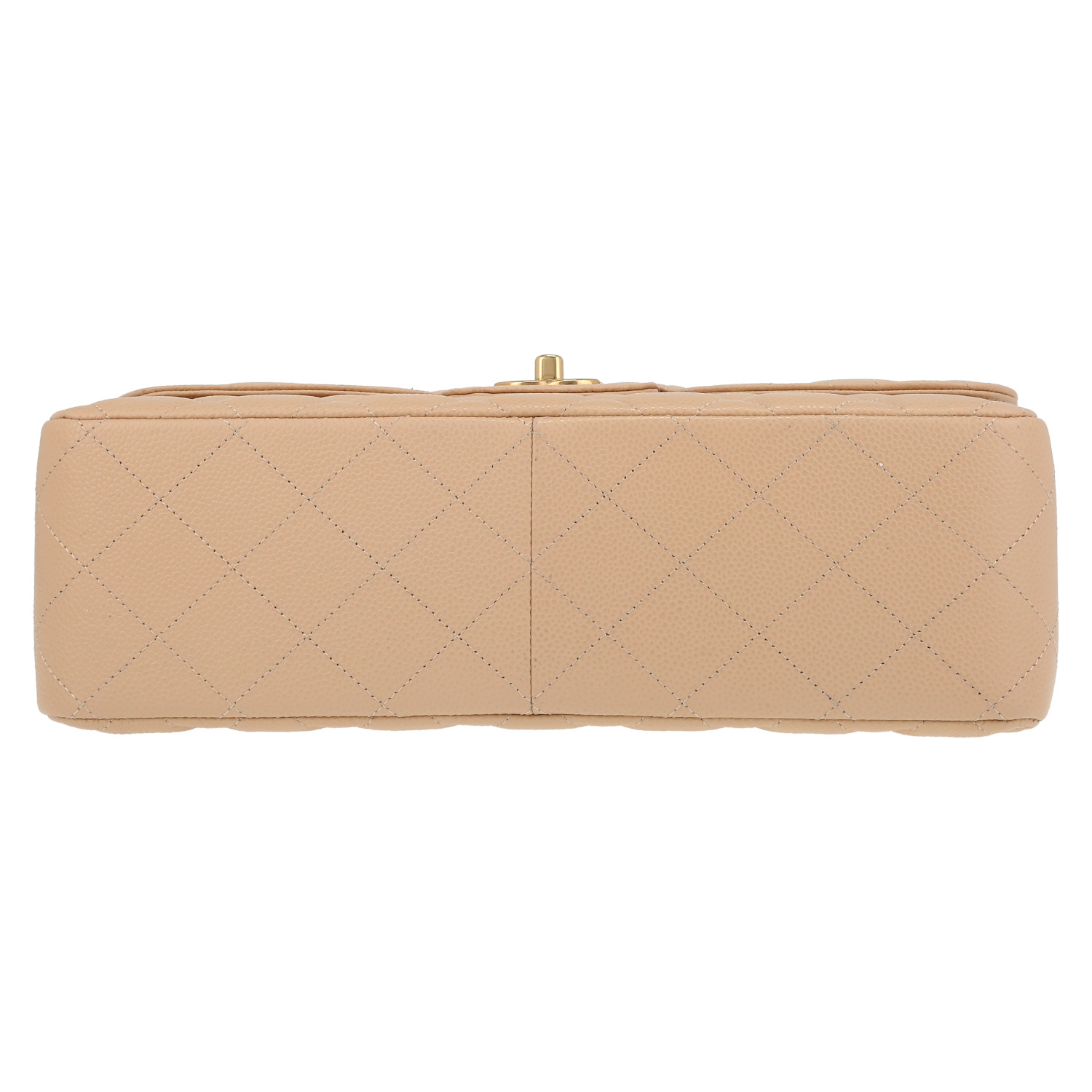 Bolso bandolera Chanel  Timeless Jumbo en cuero granulado acolchado beige - Detail D4