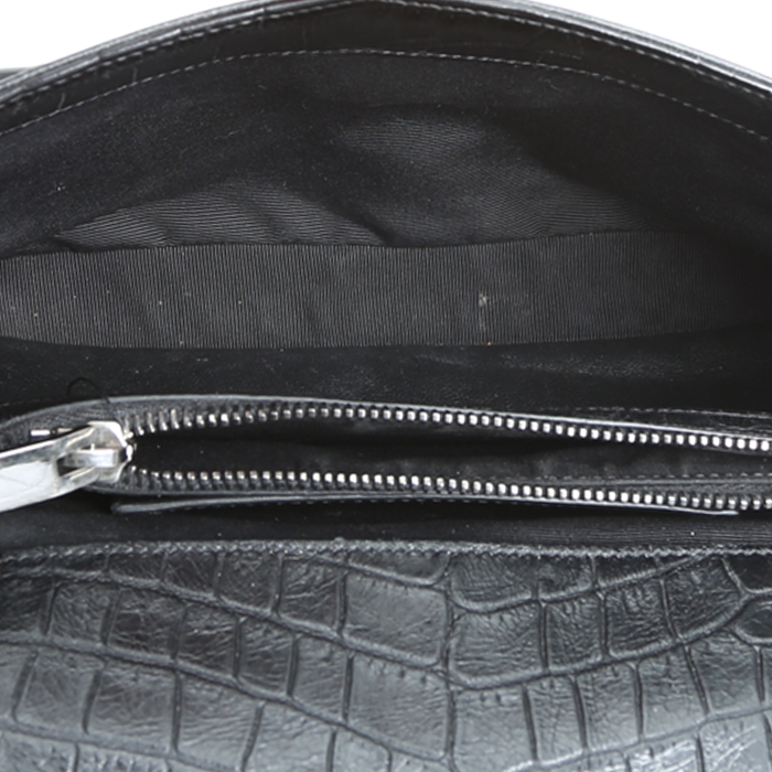 Borsa Saint Laurent  College in pelle nera - Detail D3