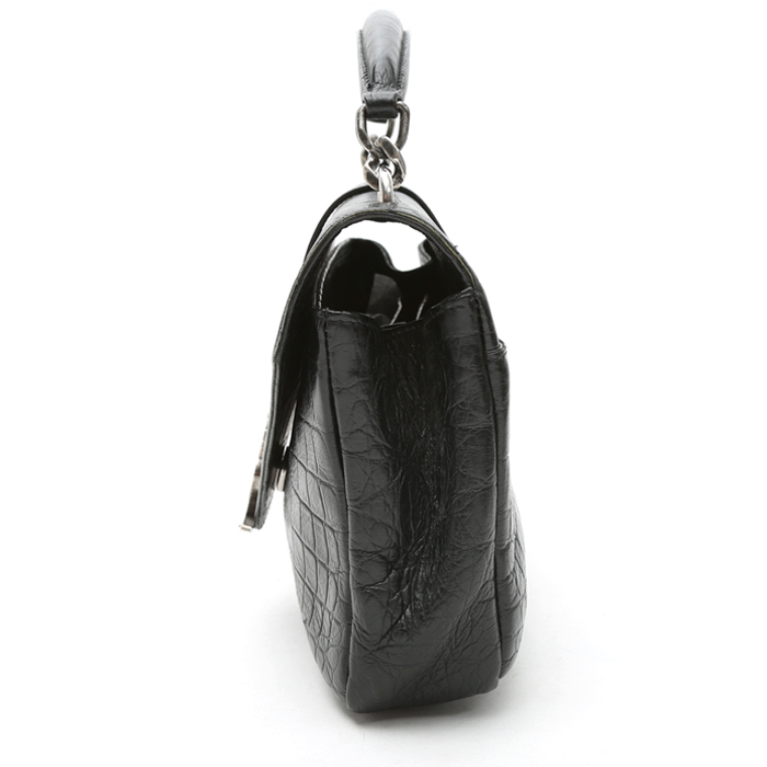Sac à main Saint Laurent  College en cuir noir - Detail D6