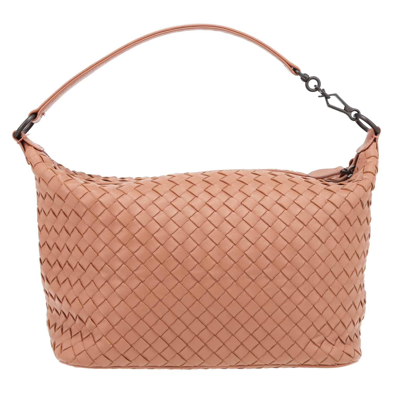 Bottega Veneta   handbag  in pink intrecciato leather - Detail D2
