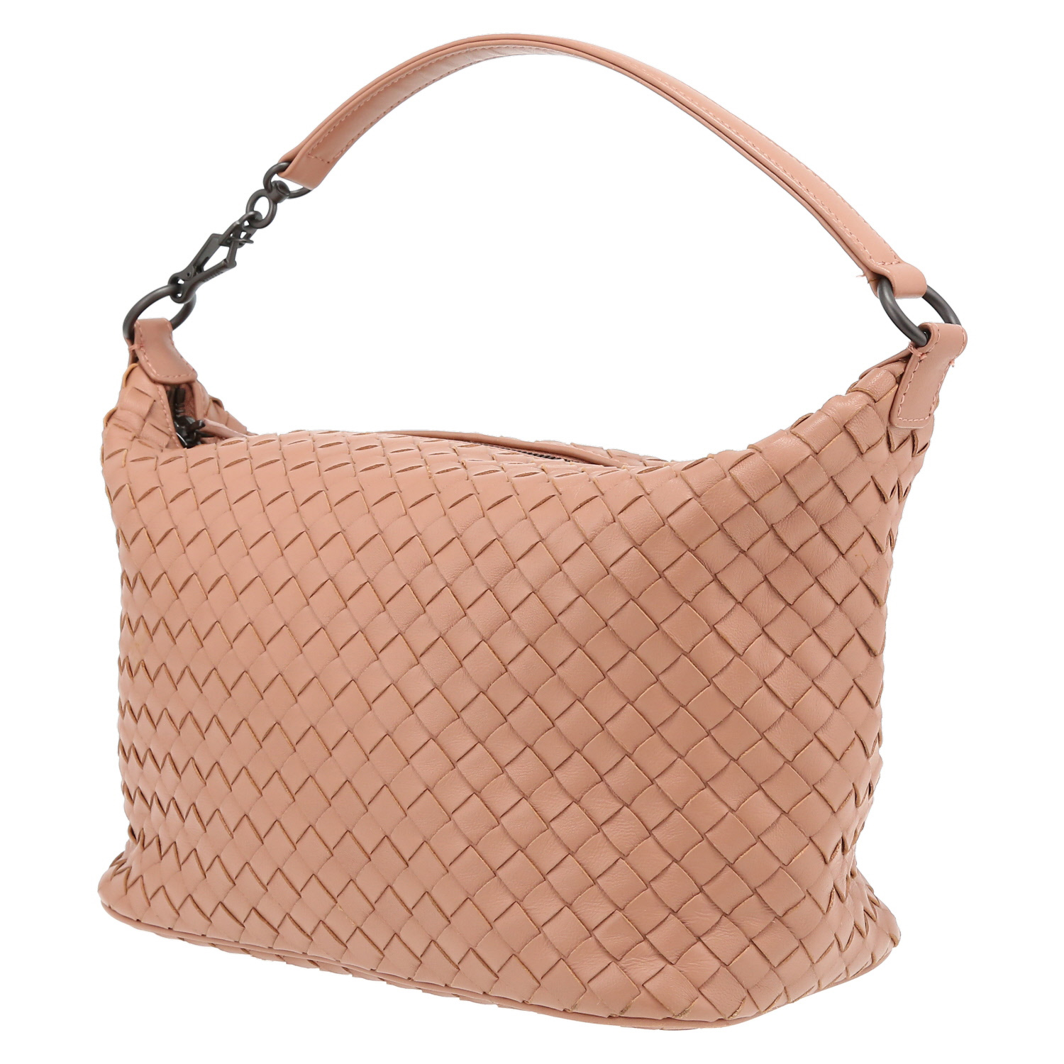 Borsa Bottega Veneta   in pelle intrecciata rosa - Detail D5
