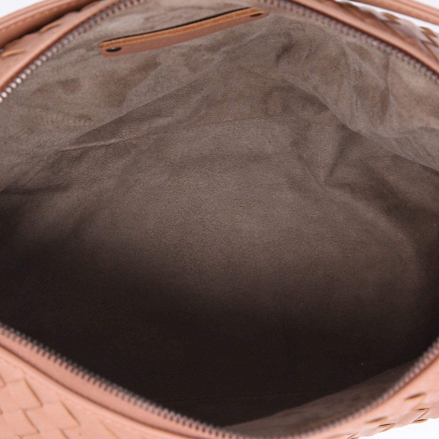 Bolso de mano Bottega Veneta   en cuero intrecciato rosa - Detail D8