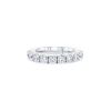 Half-flexible wedding ring in white gold and diamonds (2,76 carat) - 00pp thumbnail