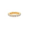 Hald-rigid    wedding ring in yellow gold and diamonds - 00pp thumbnail