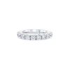 Half-flexible wedding ring in white gold and diamonds (2,88 carats) - 00pp thumbnail