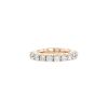 Half-flexible wedding ring in pink gold and diamonds (2,86 carats) - 00pp thumbnail