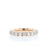 Alliance semi-souple en or rose et diamants (2,86 carats) - 360 thumbnail