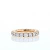 Alliance semi-souple en or rose et diamants (2,76 carats) - 360 thumbnail