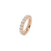 Alliance semi-souple en or rose et diamants (2,76 carats) - Detail D1 thumbnail