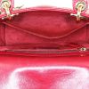 Dior  Lady Dior small model  shoulder bag  in red leather cannage - Detail D3 thumbnail