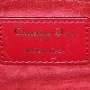 Dior  Lady Dior small model  shoulder bag  in red leather cannage - Detail D4 thumbnail