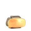 Zaino Louis Vuitton  Montsouris Backpack in tela monogram marrone e pelle naturale - Detail D4 thumbnail