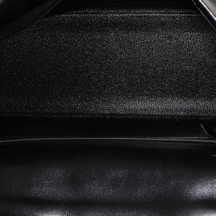 Bolso de mano Hermès  Kelly 32 cm en cuero box negro - Detail D3