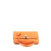 Hermès  Kelly 25 cm handbag  in orange epsom leather - 360 Front thumbnail
