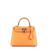 Hermès  Kelly 25 cm handbag  in orange epsom leather - 360 thumbnail