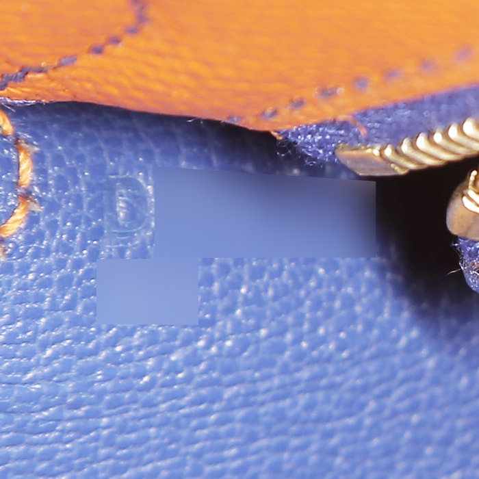 Borsa Hermès  Kelly 25 cm in pelle Epsom arancione - Detail D5