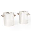 HERMES, Pair of silver-plated metal coolers by Puiforcat, signed, from the 1980s. - 00pp thumbnail
