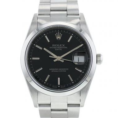 Montre Rolex Oyster Perpetual Date en acier Ref: Rolex - 15200  Vers 2000