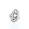 Anello Vintage  in oro bianco e diamanti - 360 thumbnail