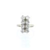 Vintage  ring in white gold and diamonds - 360 thumbnail