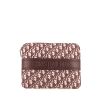 Dior  Oblique pouch  in burgundy and beige monogram canvas Oblique  and burgundy leather - 360 thumbnail