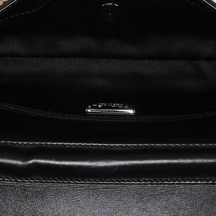 Sac bandoulière Chanel  Baguette en sequin noir et doré - Detail D2