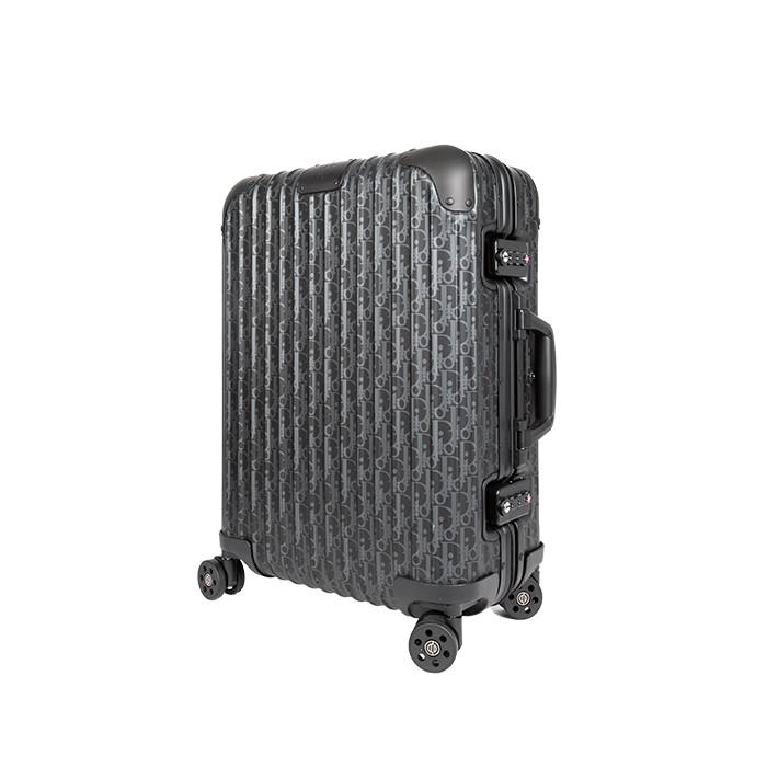 Dior  Dior & Rimowa small  rigid suitcase  in black aluminium - 00pp