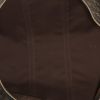 Borsa da viaggio Louis Vuitton  Keepall 60 in tela monogram marrone e pelle naturale - Detail D2 thumbnail